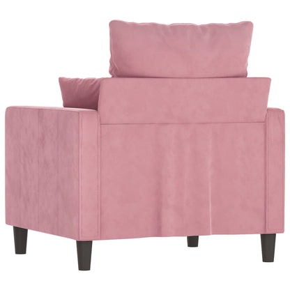 Fauteuil Fluweel 60 cm Roze