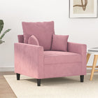 Fauteuil Fluweel 60 cm Roze