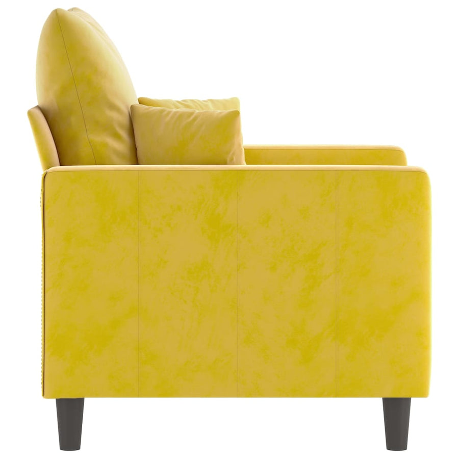 Fauteuil Fluweel 60 cm Geel