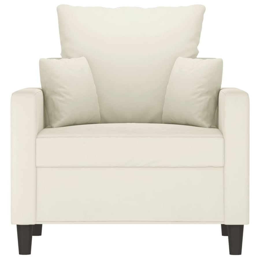 Fauteuil Fluweel Kleurig 60 cm Crème