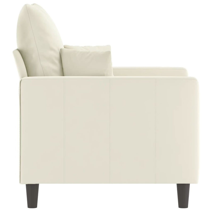 Fauteuil Fluweel Kleurig 60 cm Crème