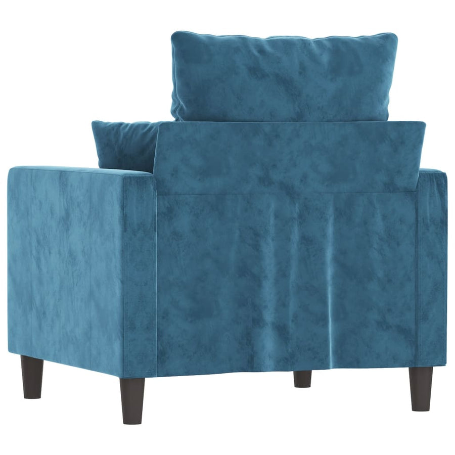 Fauteuil Fluweel 60 cm Blauw