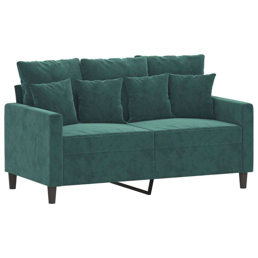 Tweezitsbank Fluweel 120 cm Donkergroen
