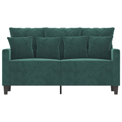 Tweezitsbank Fluweel 120 cm Donkergroen