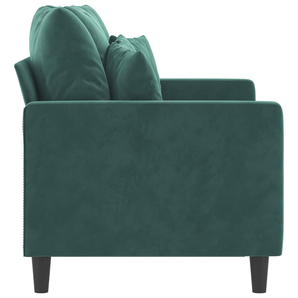 Tweezitsbank Fluweel 120 cm Donkergroen