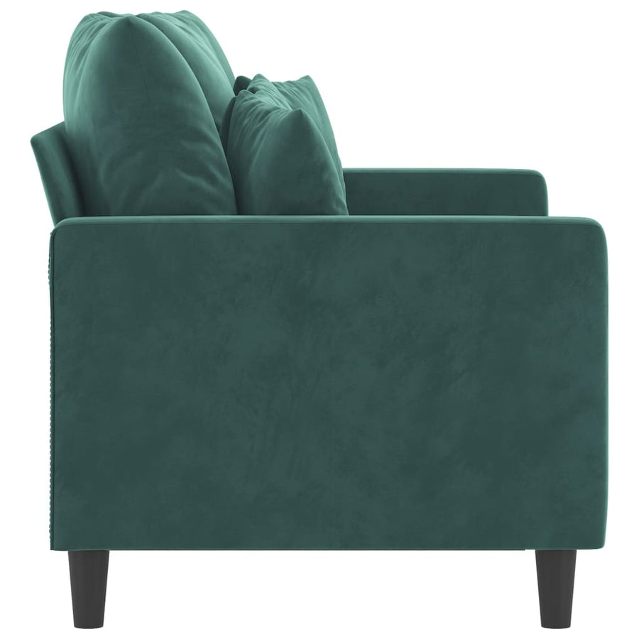 Tweezitsbank Fluweel 120 cm Donkergroen