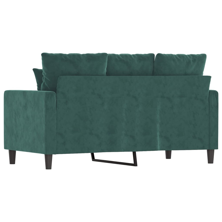 Tweezitsbank Fluweel 120 cm Donkergroen