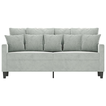 Tweezitsbank Fluweel 140 cm Lichtgrijs