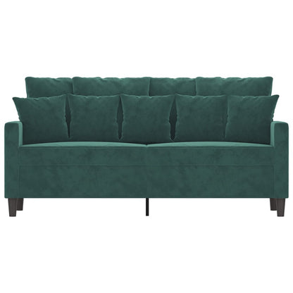 Tweezitsbank Fluweel 140 cm Donkergroen