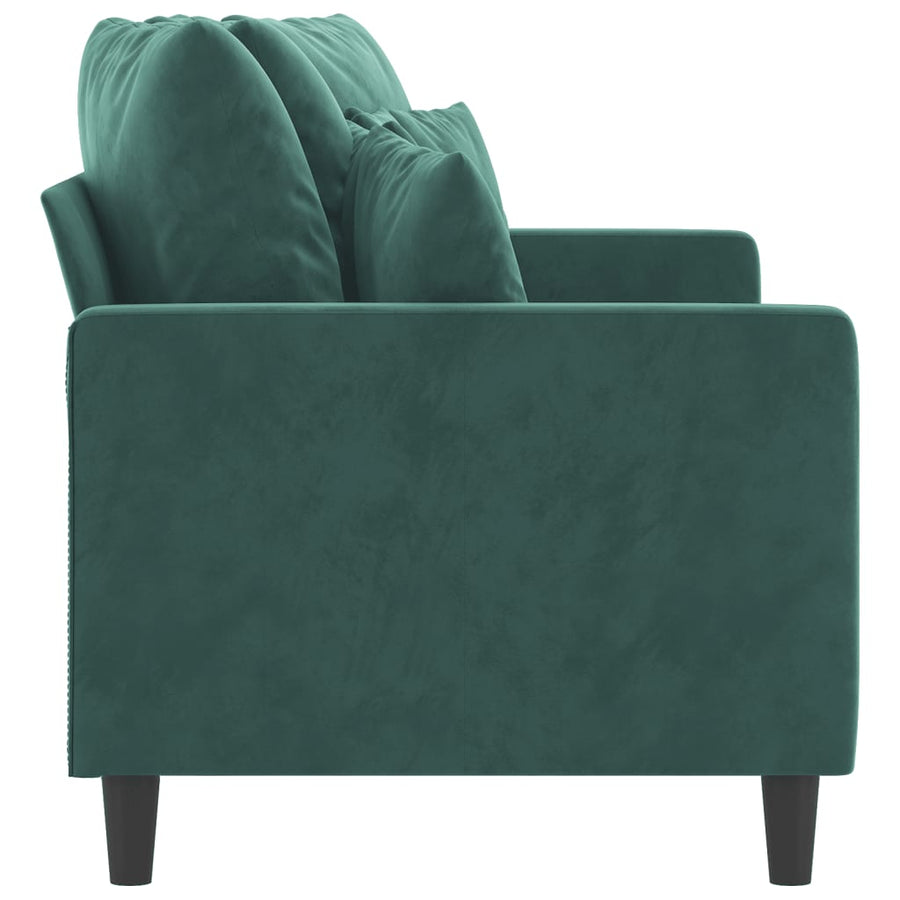 Tweezitsbank Fluweel 140 cm Donkergroen