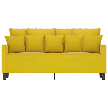 Tweezitsbank Fluweel 140 cm Geel