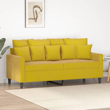 Tweezitsbank Fluweel 140 cm Geel