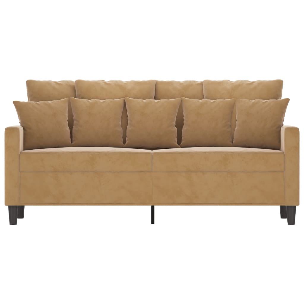 Tweezitsbank Stof 140 cm Bruin