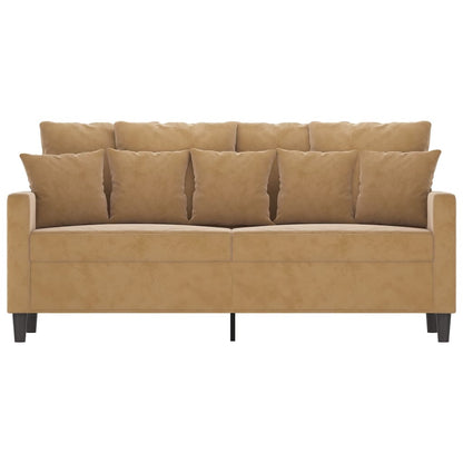 Tweezitsbank Stof 140 cm Bruin