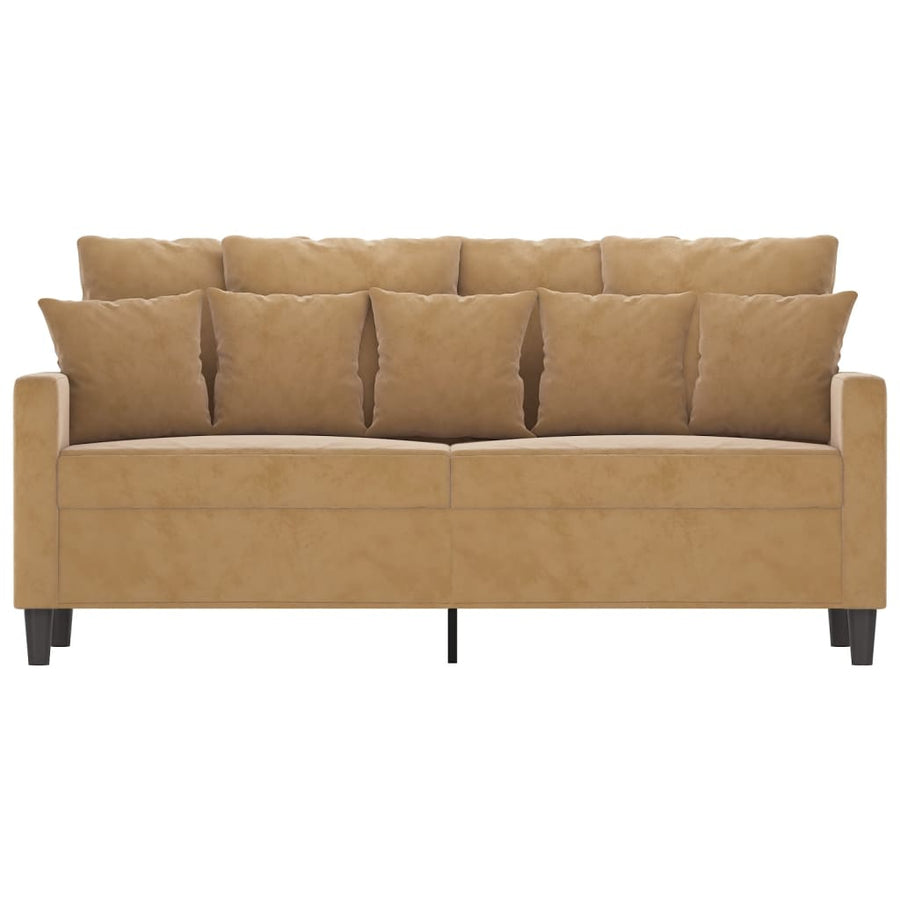 Tweezitsbank Stof 140 cm Bruin