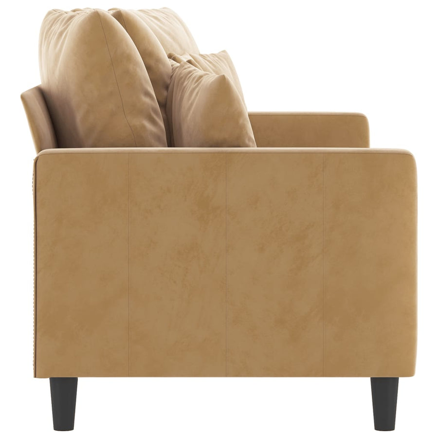Tweezitsbank Stof 140 cm Bruin