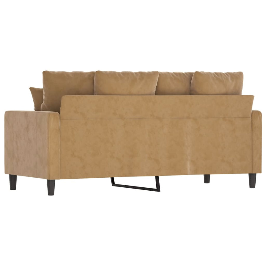 Tweezitsbank Stof 140 cm Bruin