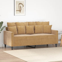 Tweezitsbank Stof 140 cm Bruin