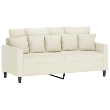 Tweezitsbank Fluweel Kleurig 140 cm Crème