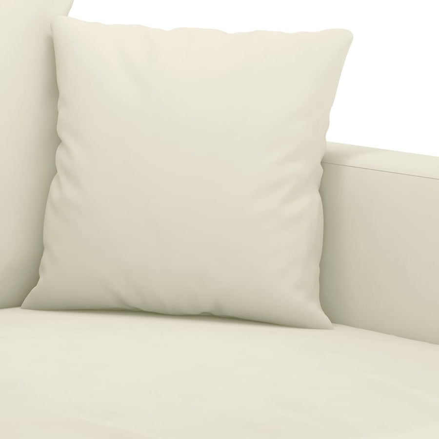 Tweezitsbank Fluweel Kleurig 140 cm Crème