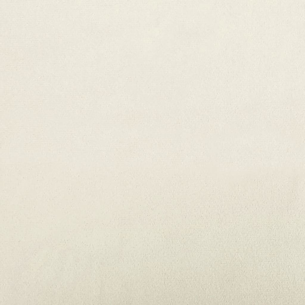 Tweezitsbank Fluweel Kleurig 140 cm Crème