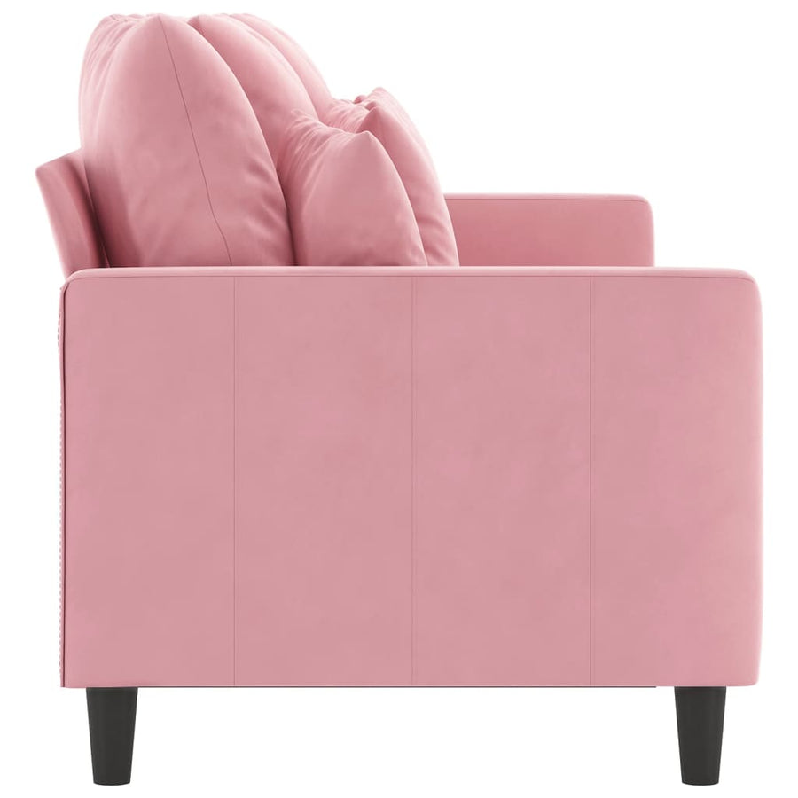 Driezitsbank Fluweel 180 cm Roze