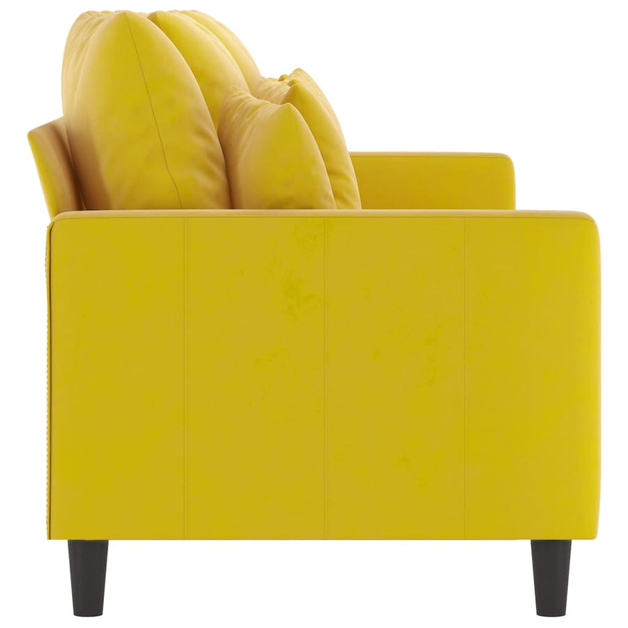 Driezitsbank Fluweel 180 cm Geel