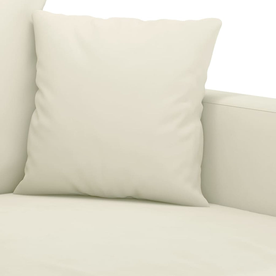 Driezitsbank Fluweel Kleurig 180 cm Crème
