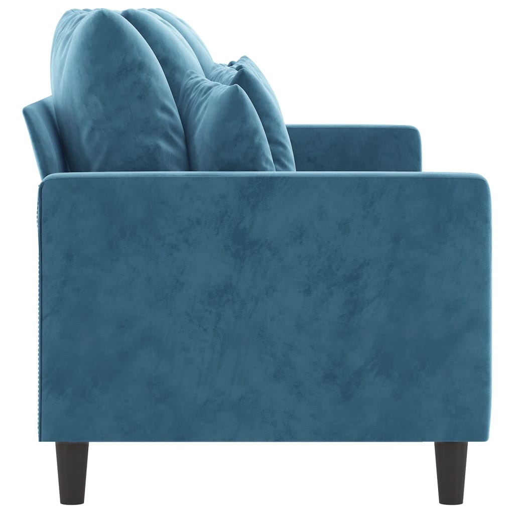 Driezitsbank Fluweel 180 cm Blauw