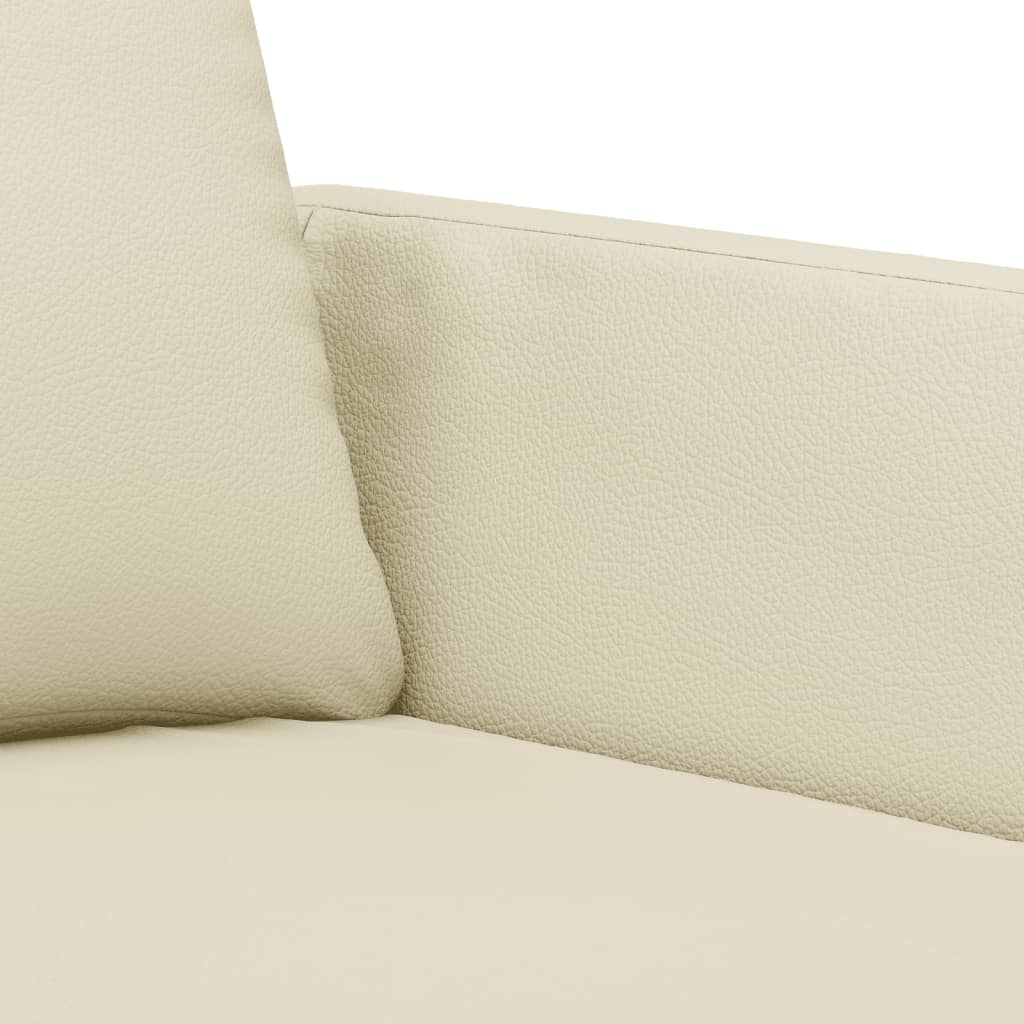 Fauteuil Kunstleer Kleurig 60 cm Crème