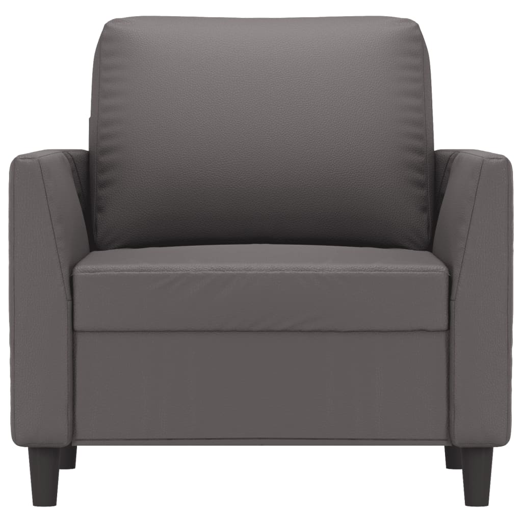 Fauteuil Kunstleer 60 cm Grijs