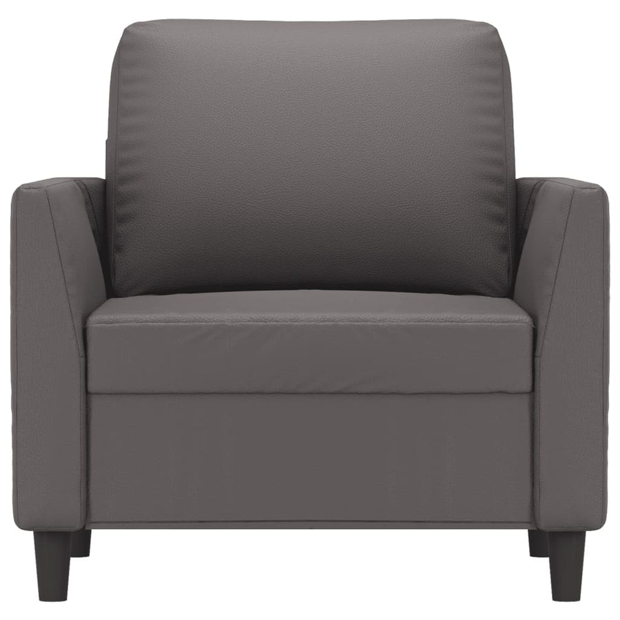 Fauteuil Kunstleer 60 cm Grijs
