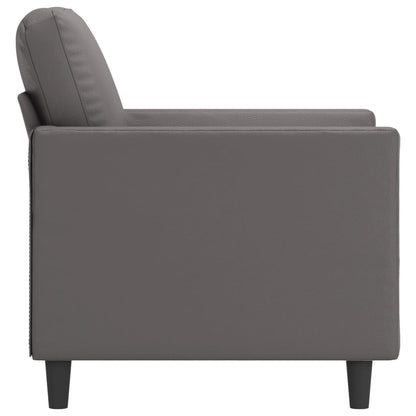 Fauteuil Kunstleer 60 cm Grijs