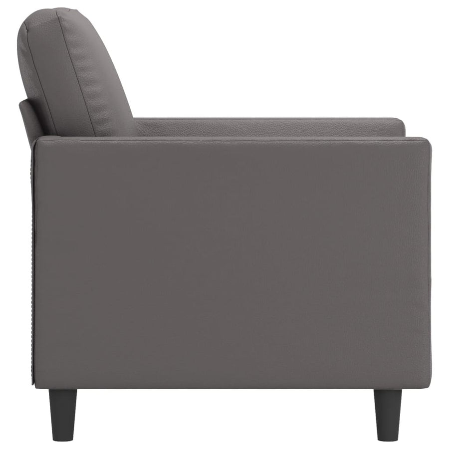 Fauteuil Kunstleer 60 cm Grijs