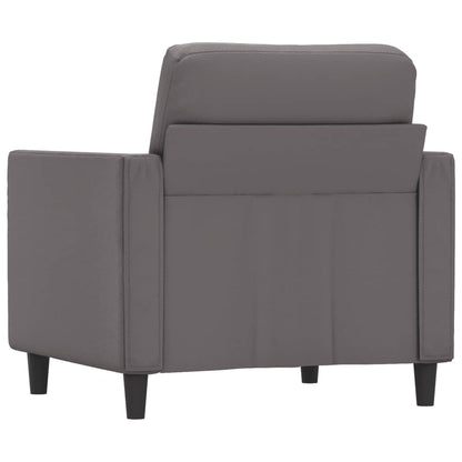 Fauteuil Kunstleer 60 cm Grijs