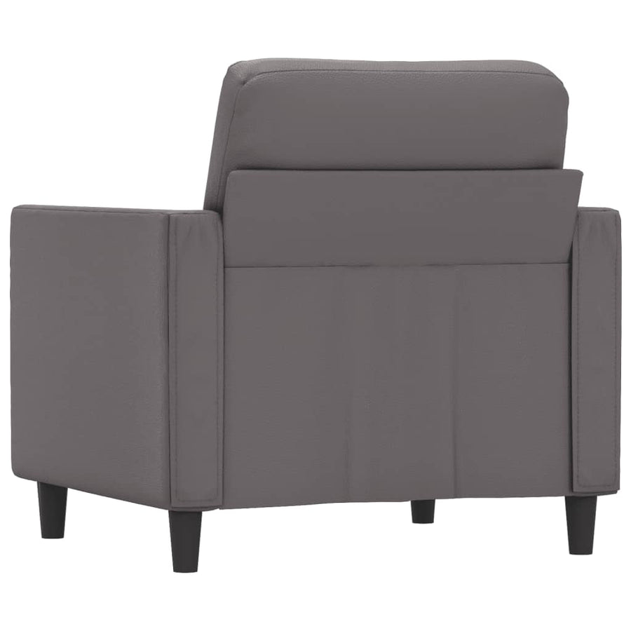 Fauteuil Kunstleer 60 cm Grijs