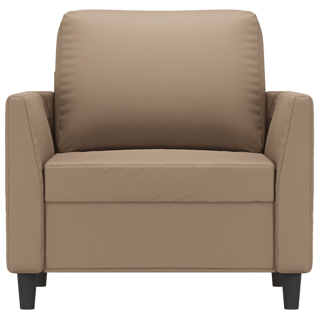Fauteuil Kunstleer Kleurig 60 cm Cappuccino
