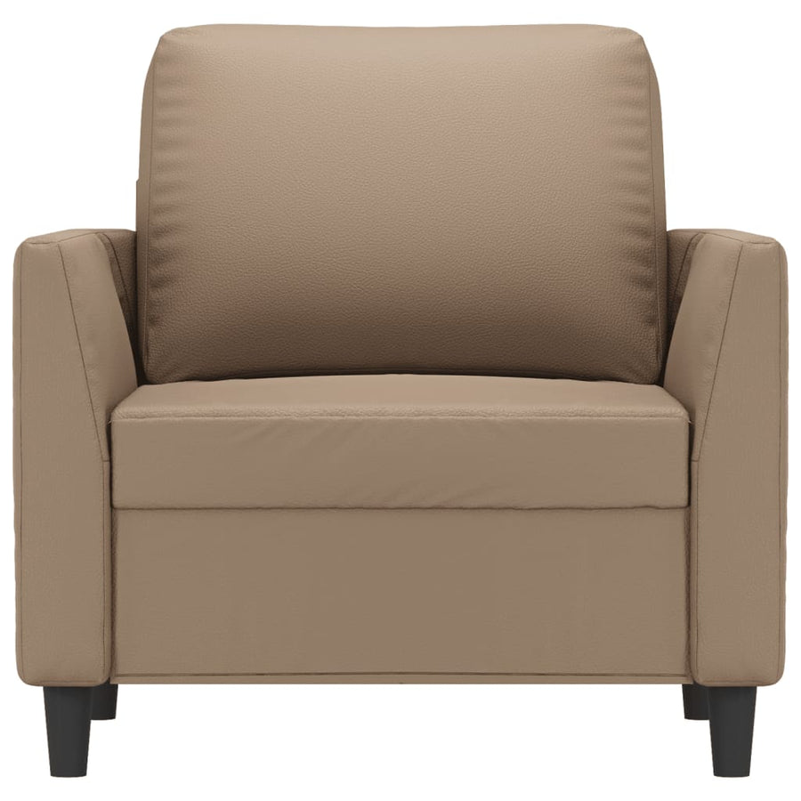 Fauteuil Kunstleer Kleurig 60 cm Cappuccino