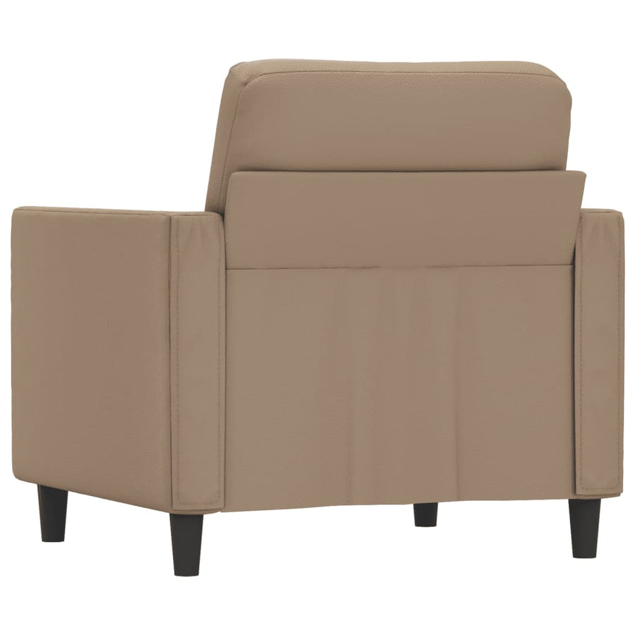 Fauteuil Kunstleer Kleurig 60 cm Cappuccino