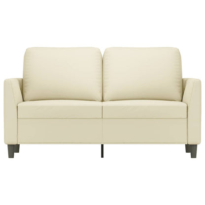 Tweezitsbank Kunstleer Kleurig 120 cm Crème