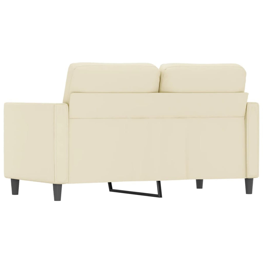 Tweezitsbank Kunstleer Kleurig 120 cm Crème