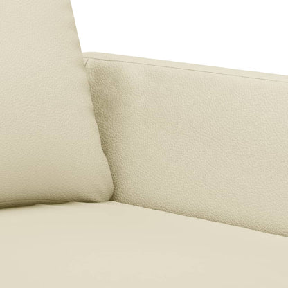 Tweezitsbank Kunstleer Kleurig 120 cm Crème