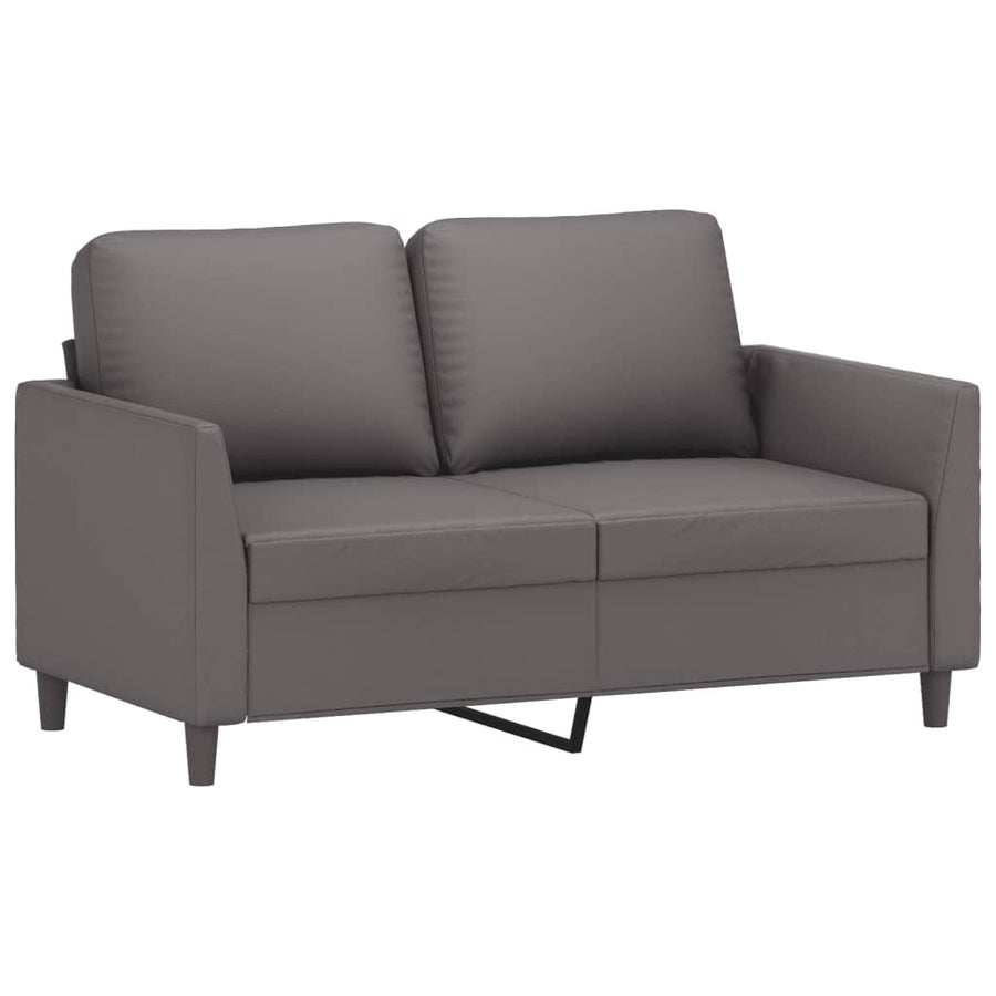 Tweezitsbank Kunstleer 120 cm Grijs