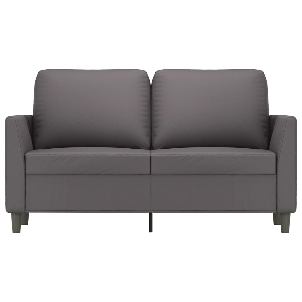 Tweezitsbank Kunstleer 120 cm Grijs