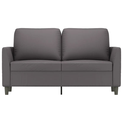 Tweezitsbank Kunstleer 120 cm Grijs