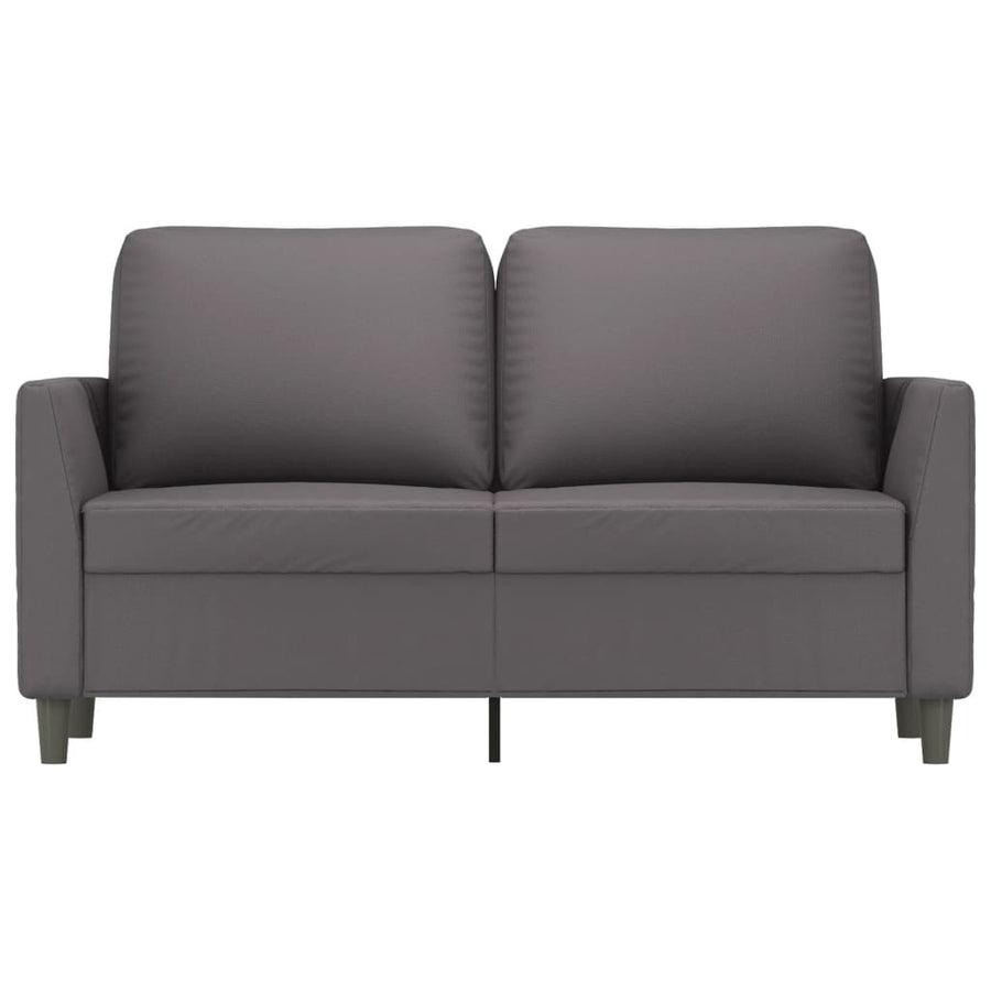 Tweezitsbank Kunstleer 120 cm Grijs