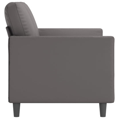 Tweezitsbank Kunstleer 120 cm Grijs