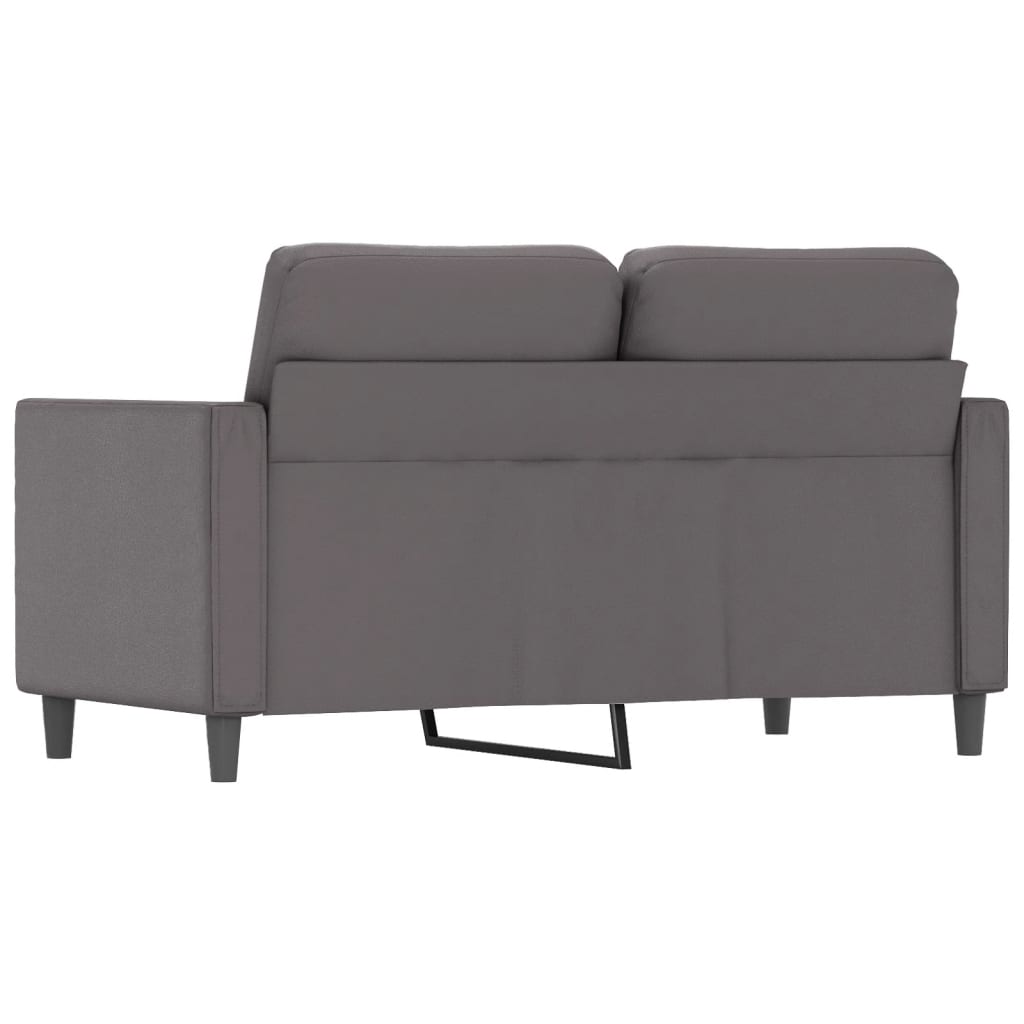 Tweezitsbank Kunstleer 120 cm Grijs