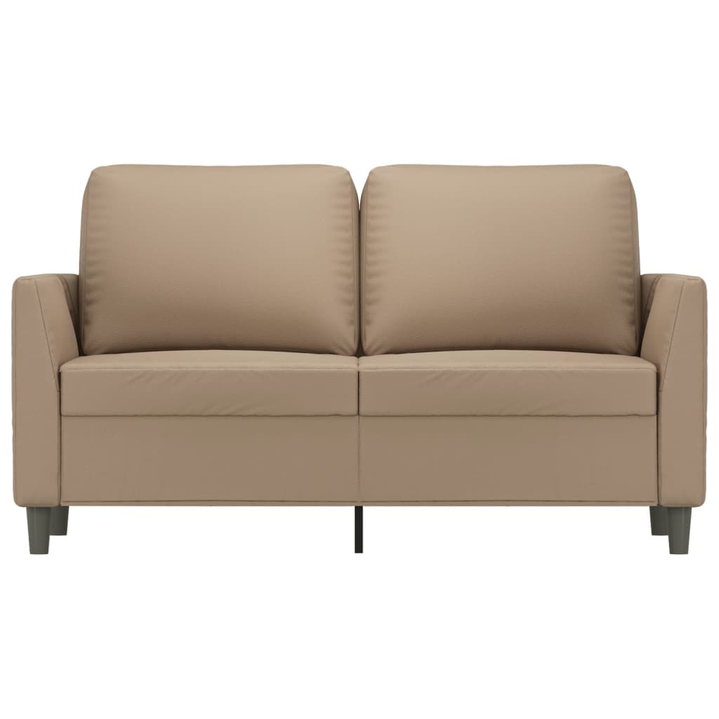 Tweezitsbank Kunstleer Kleurig 120 cm Cappuccino