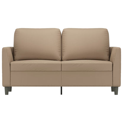 Tweezitsbank Kunstleer Kleurig 120 cm Cappuccino